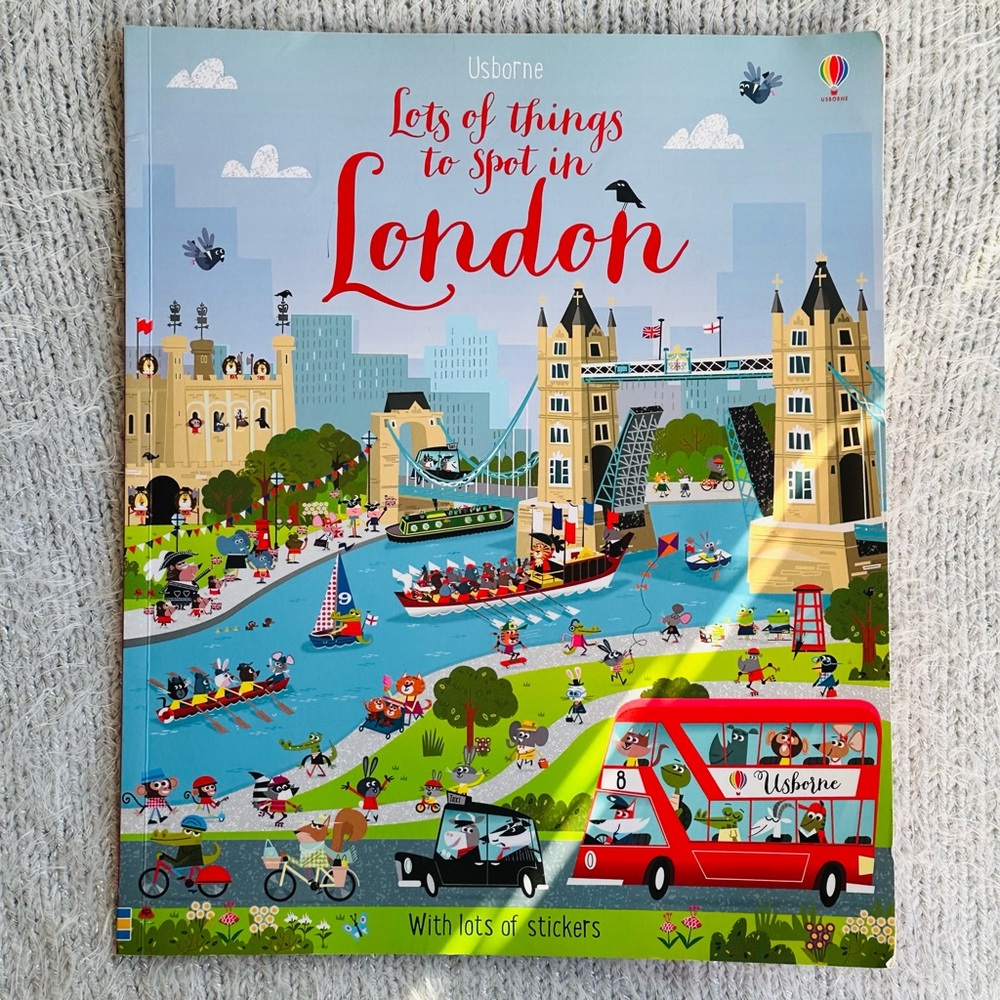 Usborne Lots Of Things To Spot In London Paperback Kids Travel Activity Book